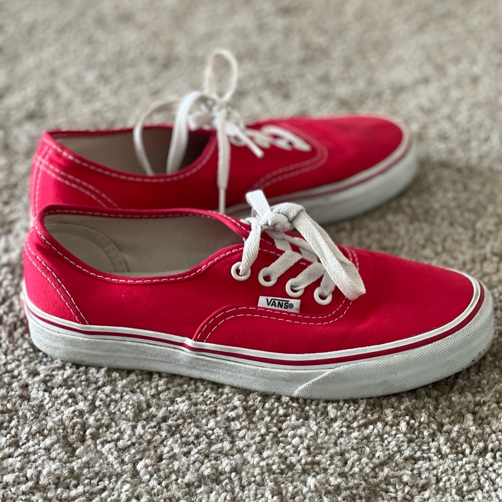 Authentic Red Vans